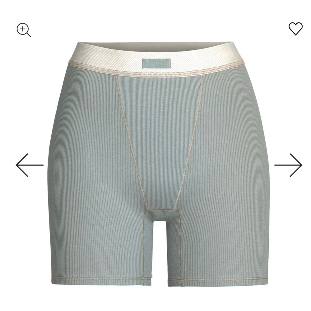 NWT- SKIMS Mineral Ribbed Boxer Size L